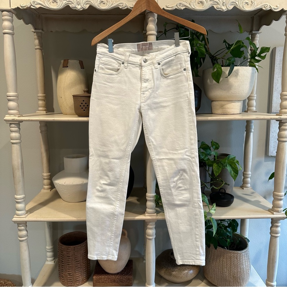 Everlane the Mid-Rise Skinny Jean in Bone (26)